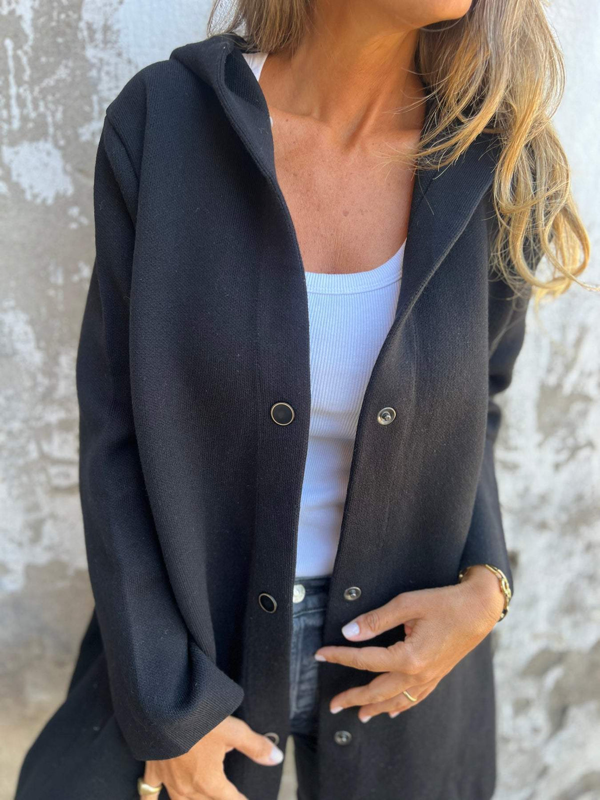 Evelyn Cosy Button-Up Jacket