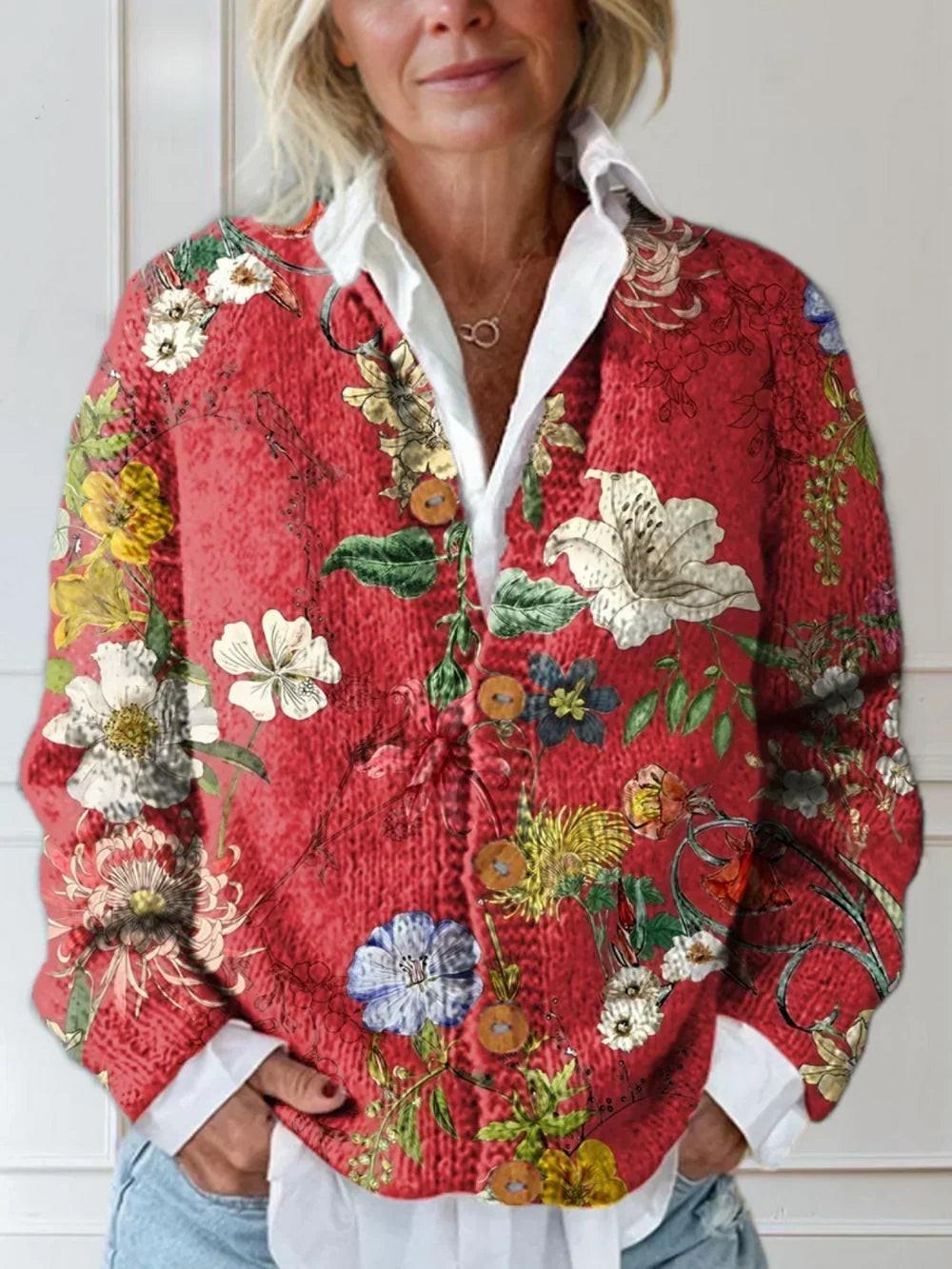 Jackson - vintage floral cardigan
