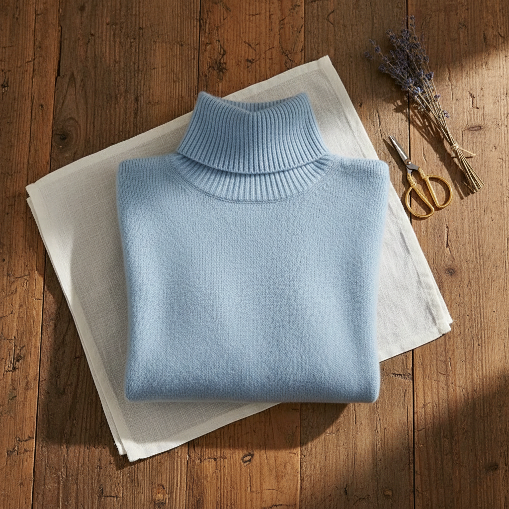 Harriet – Turtleneck in Sky Blue