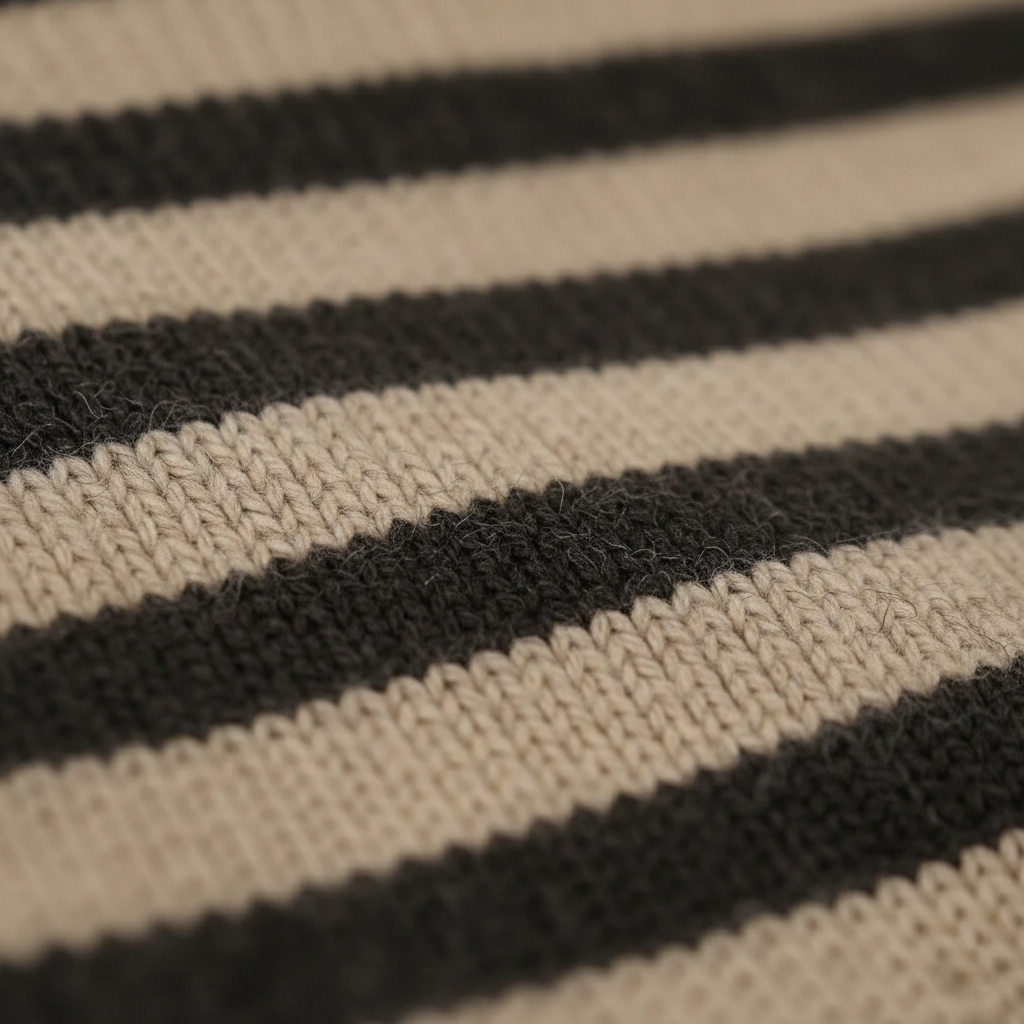Marie – Turtleneck with Classic Stripes
