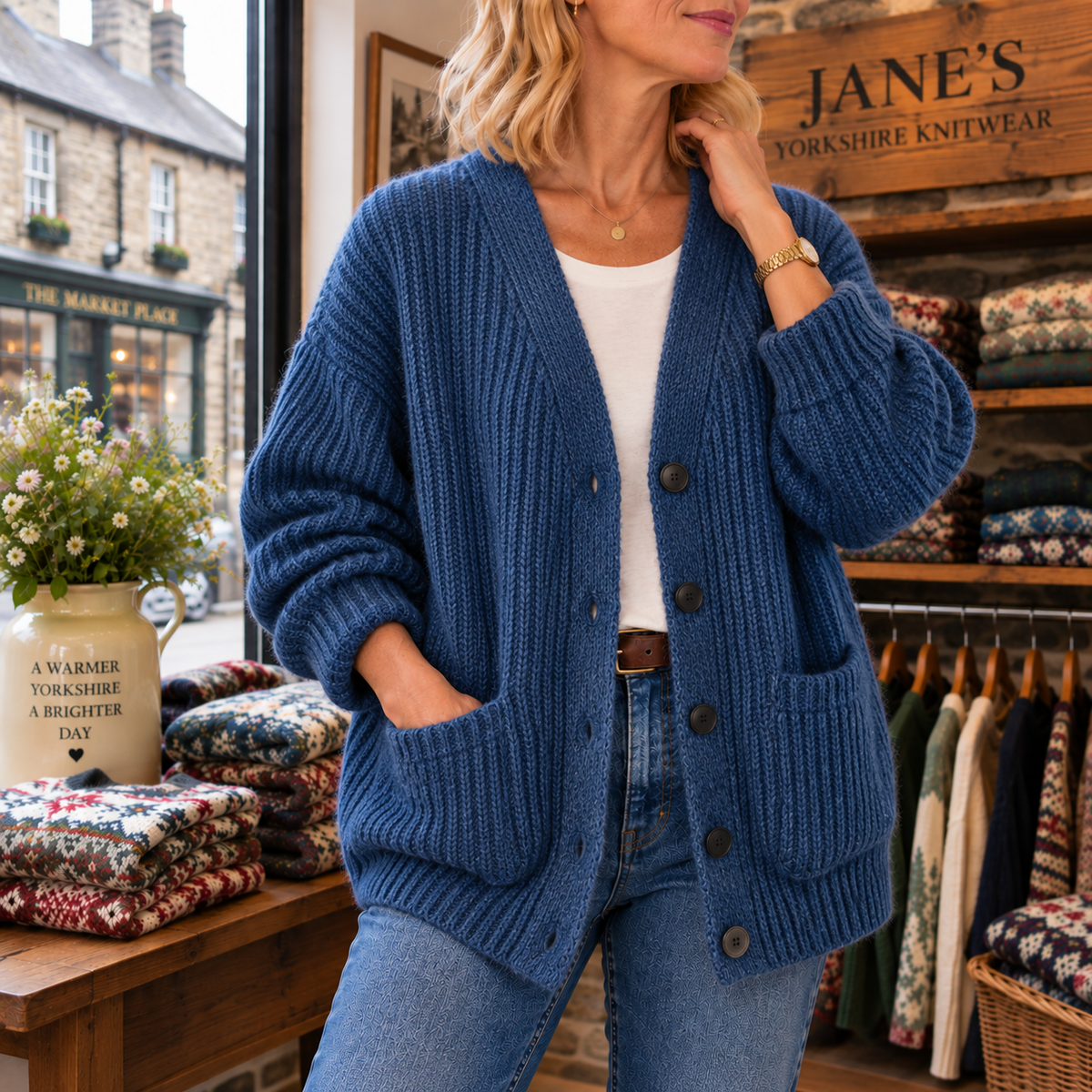Norah | Relaxed V-Neck Cardigan