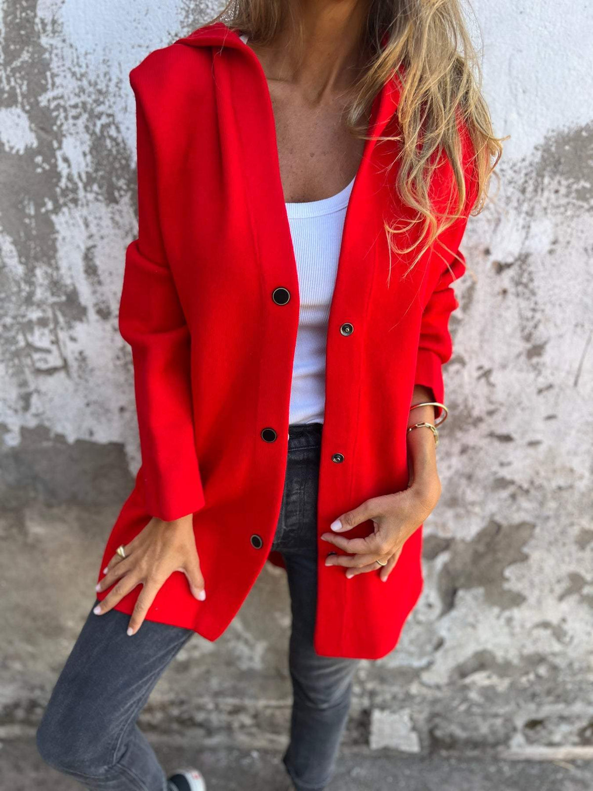 Evelyn Cosy Button-Up Jacket