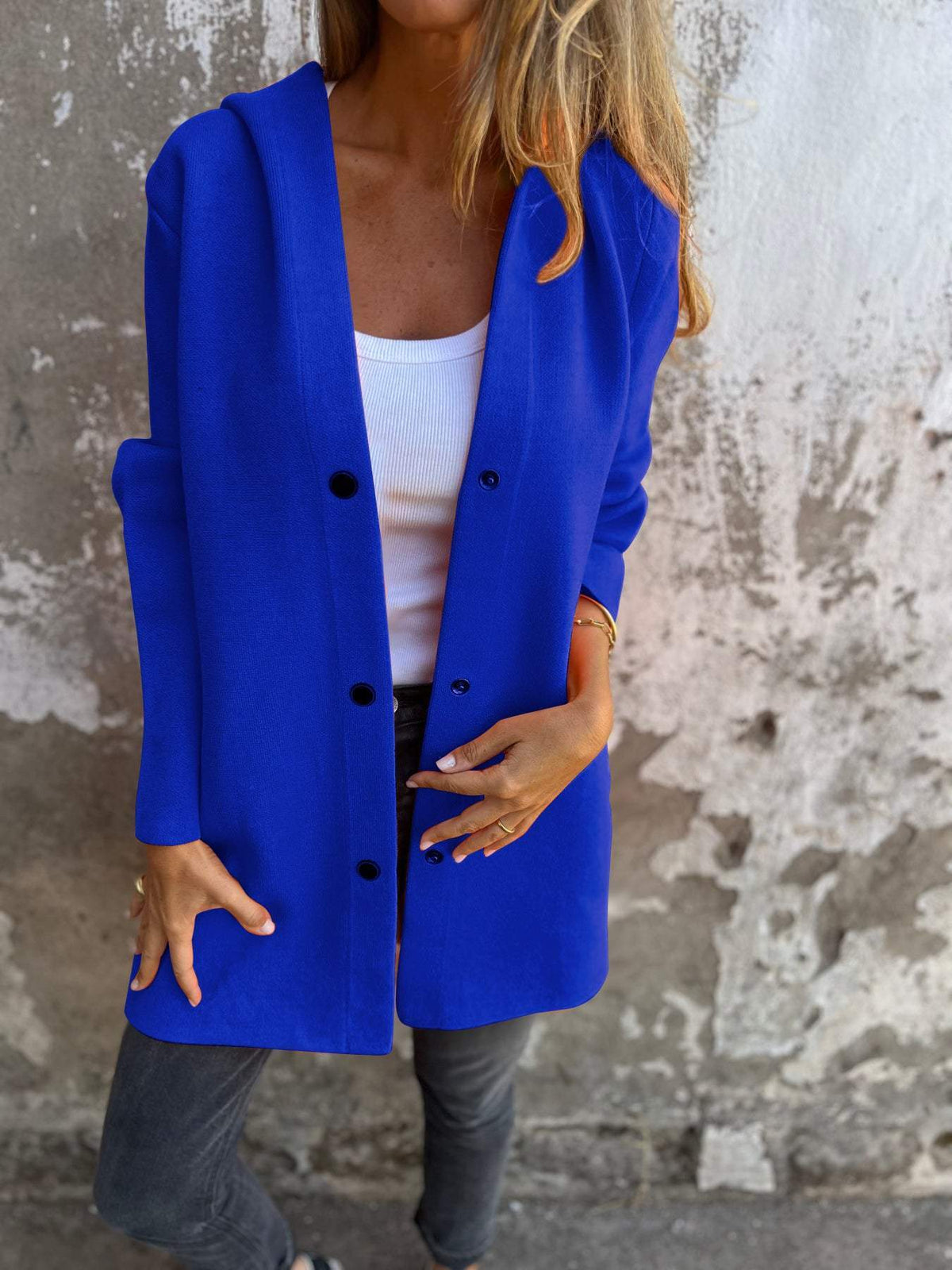 Evelyn Cosy Button-Up Jacket