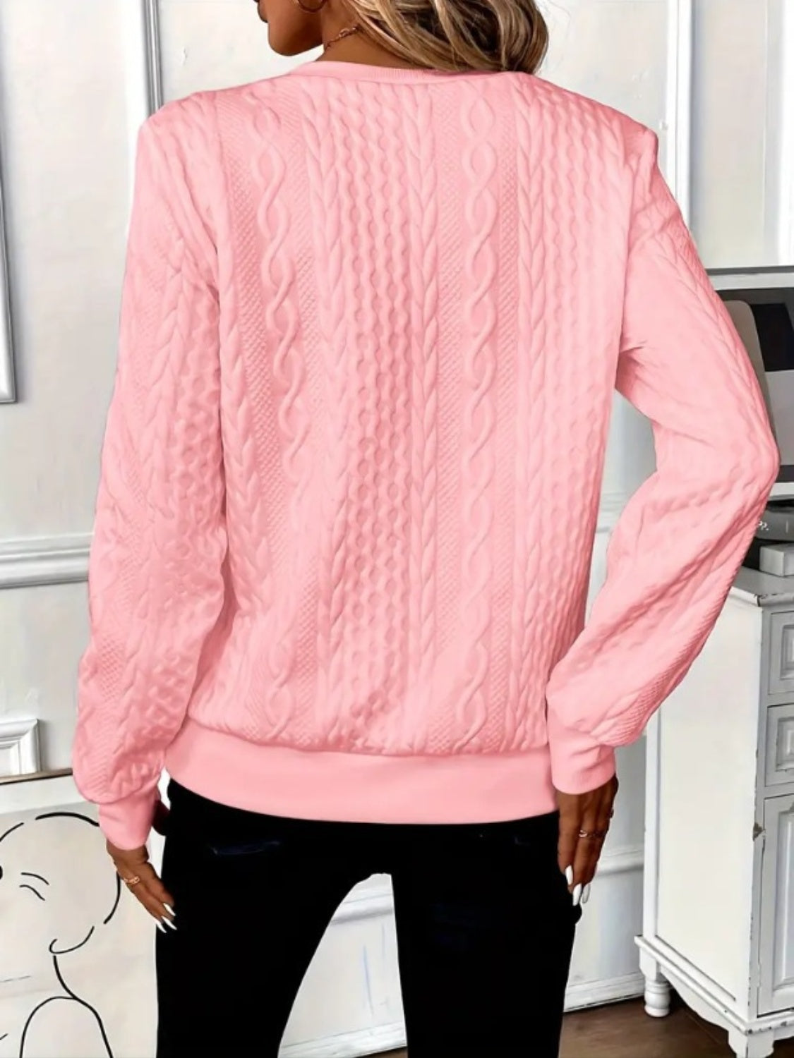 Pippa | Textured Half-Zip Jumper