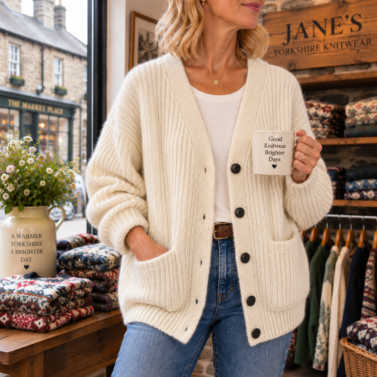Norah | Relaxed V-Neck Cardigan