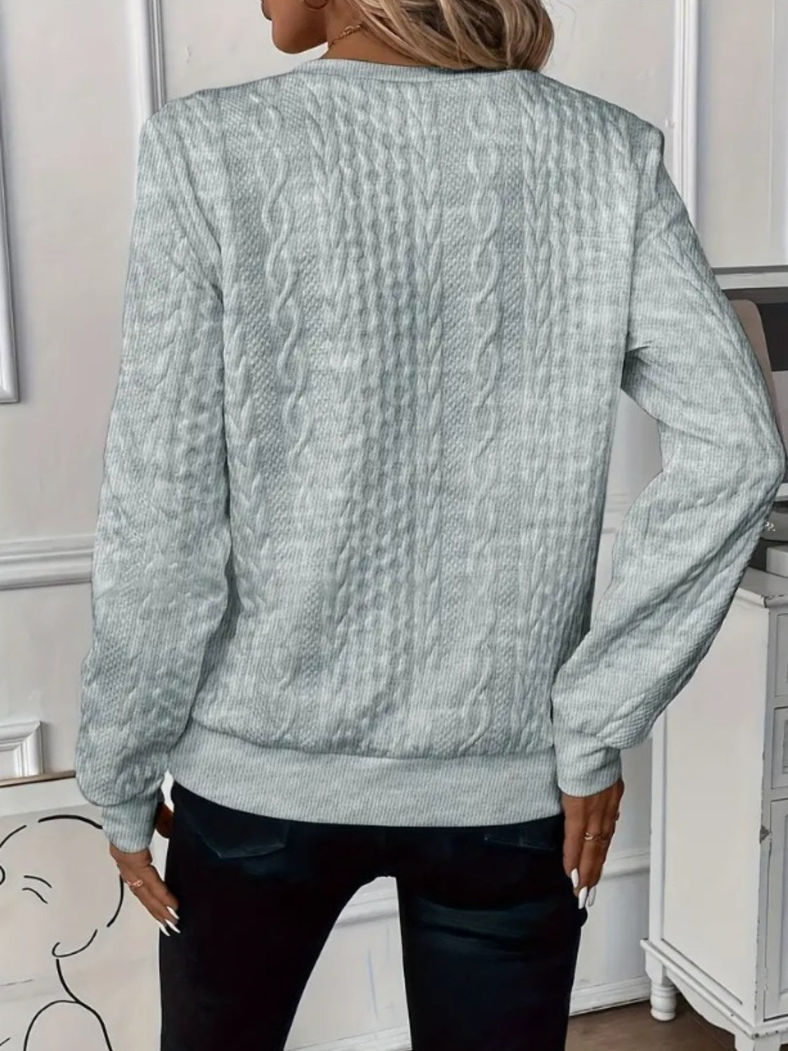 Pippa | Textured Half-Zip Jumper