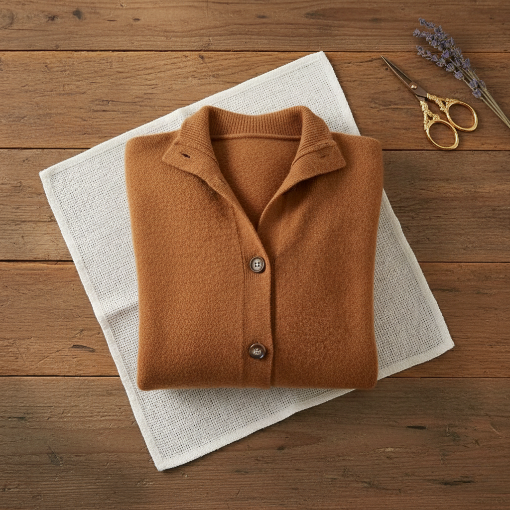 Cotton Button Vest with Collar