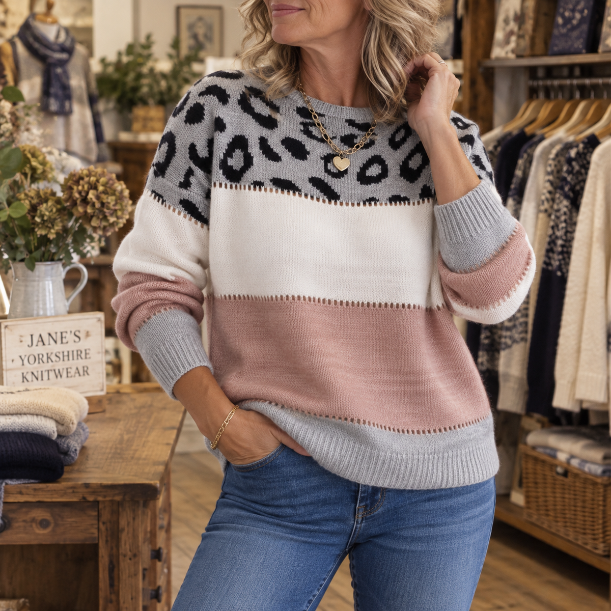 Tabitha Leopard Print Jumper