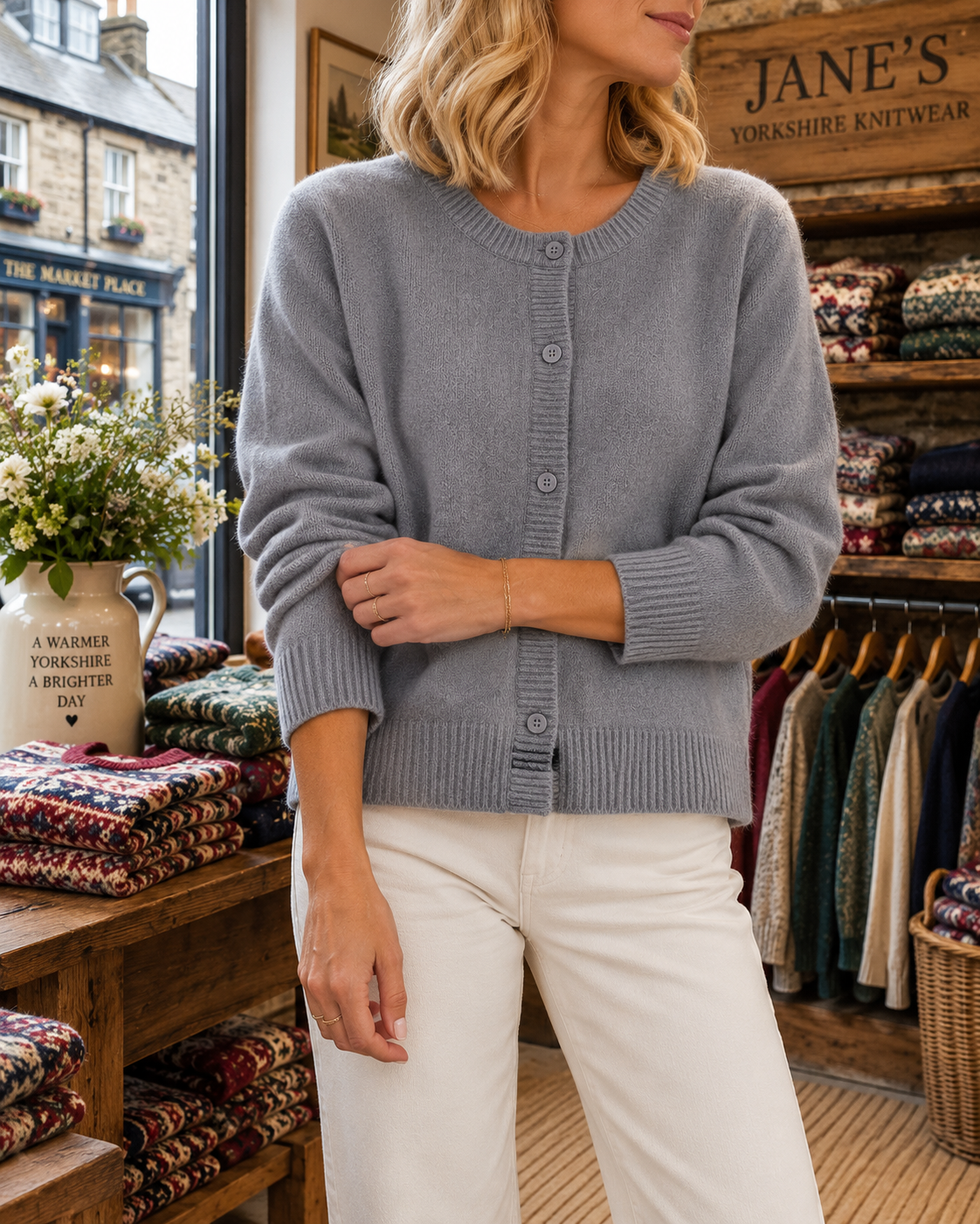 Winifred Classic Button Cardigan