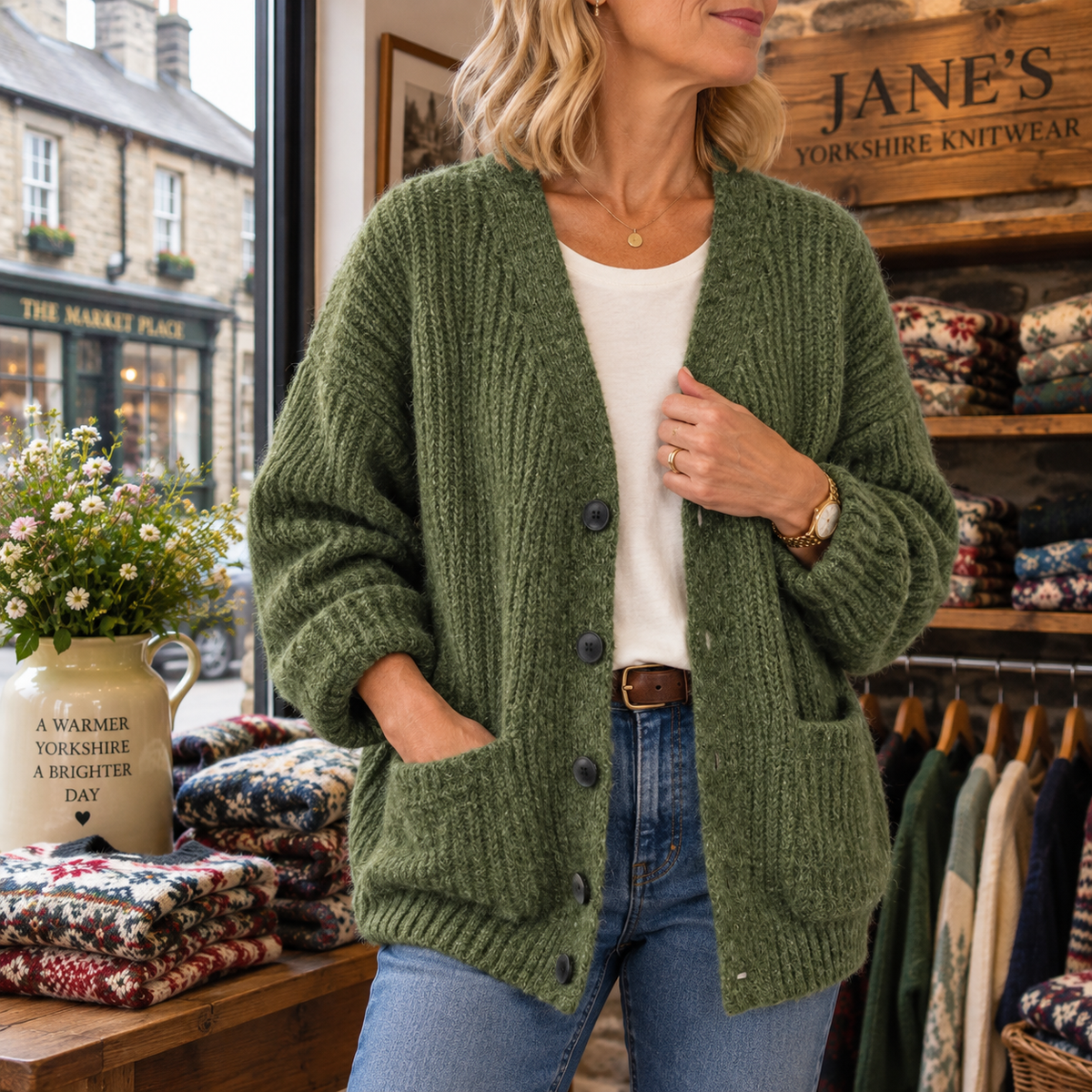 Norah | Relaxed V-Neck Cardigan