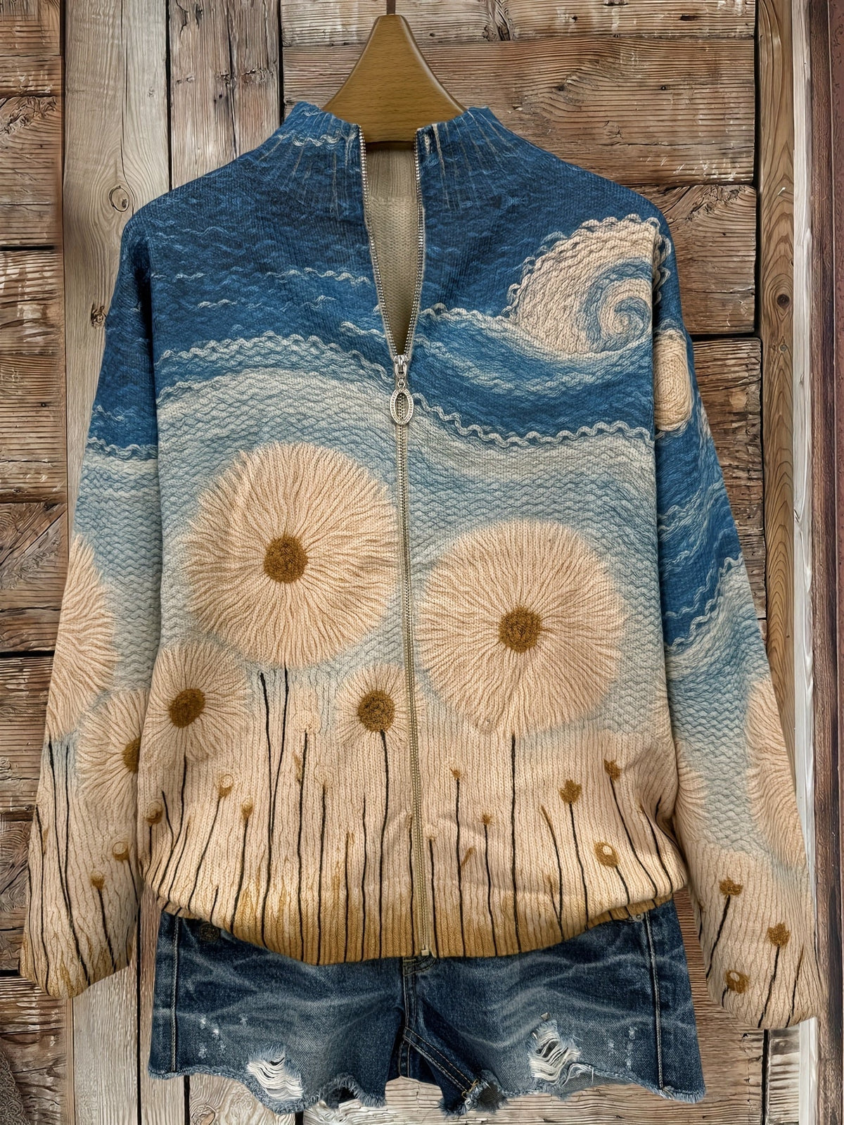 Florence | Meadow Zip Cardigan
