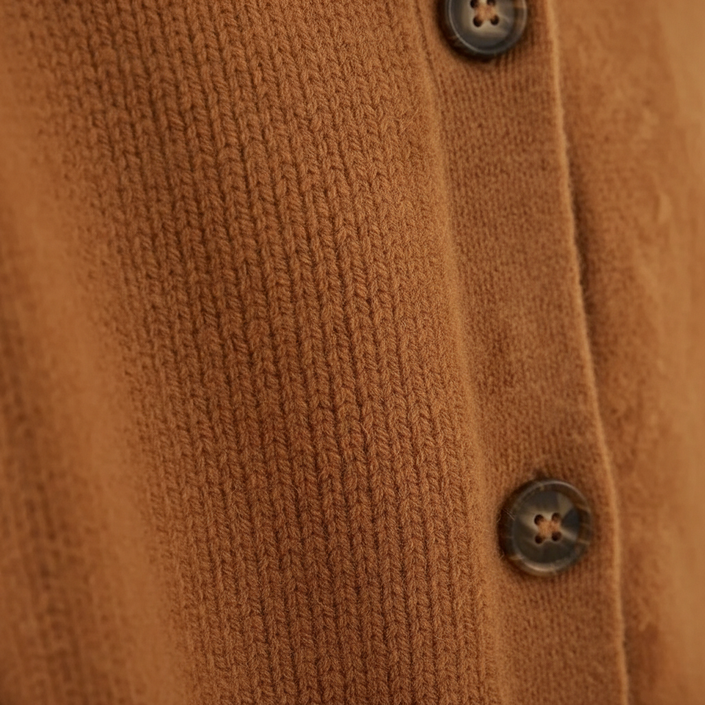 Cotton Button Vest with Collar