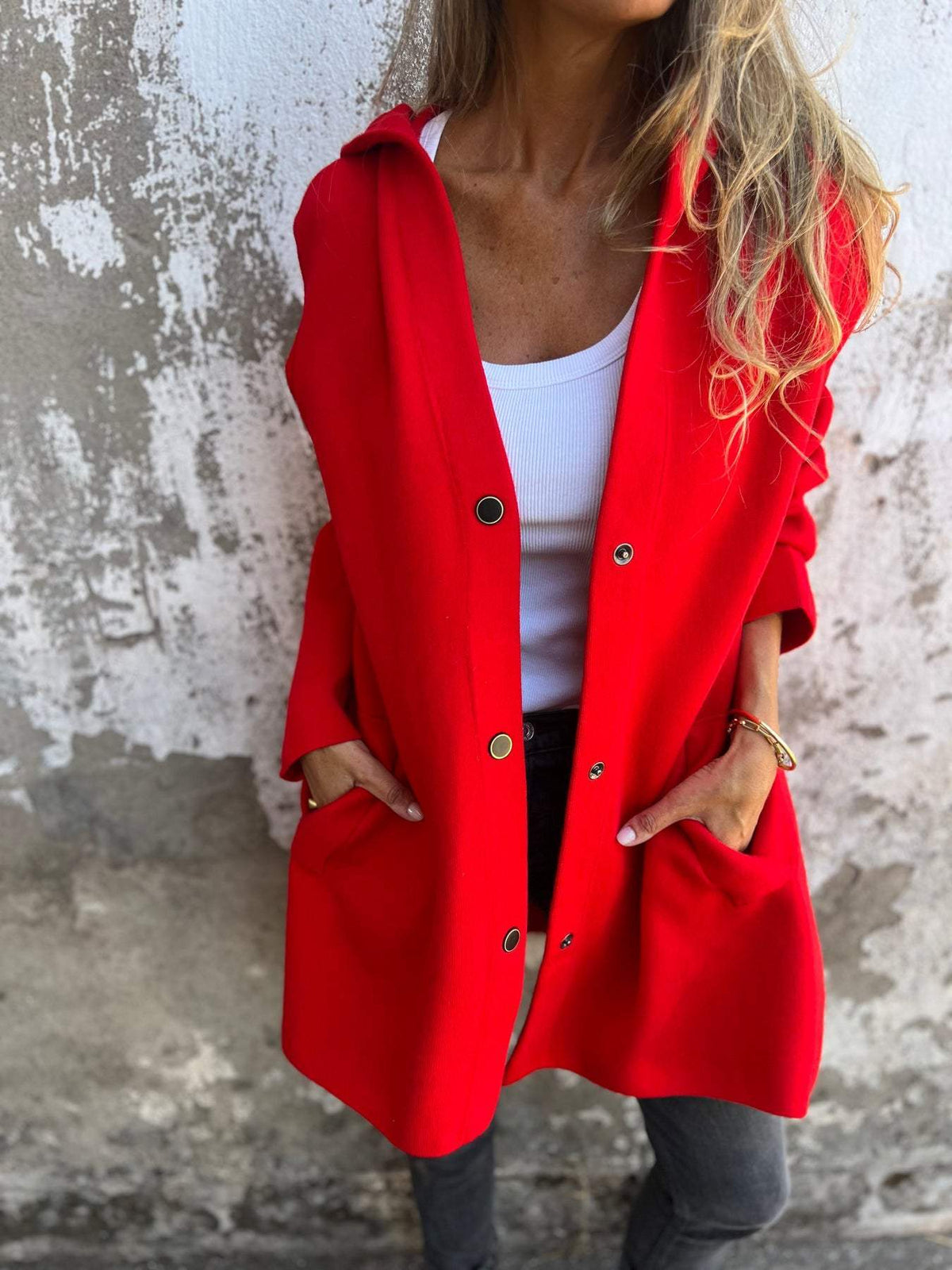Evelyn Cosy Button-Up Jacket
