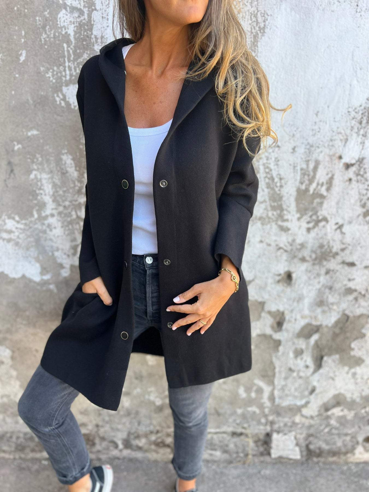 Evelyn Cosy Button-Up Jacket