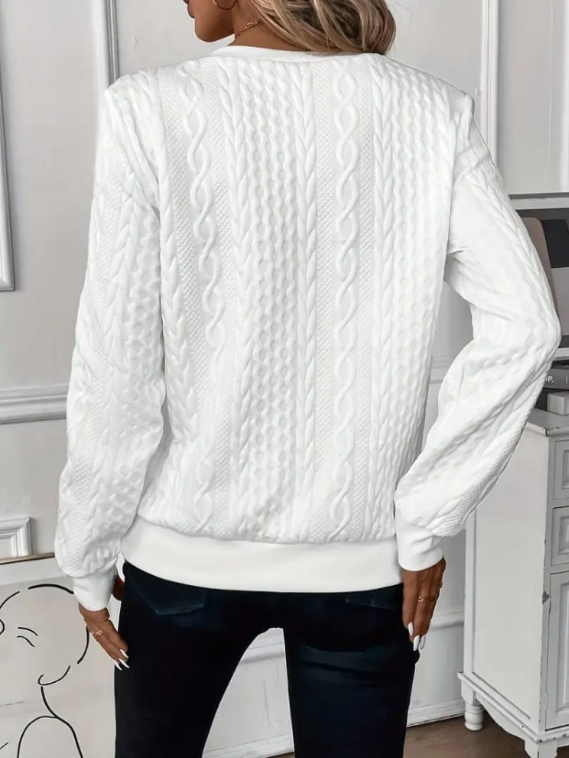 Pippa | Textured Half-Zip Jumper