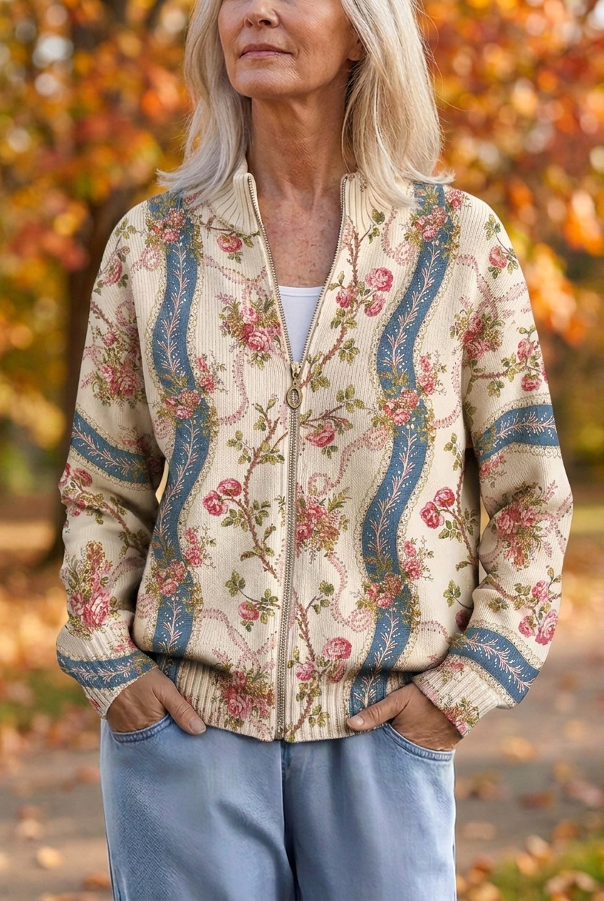 Eulalia | Climbing Rose Ribbon Cardigan
