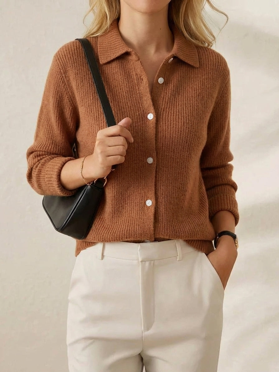 Alexandra – Abstract Print Collared Shirt