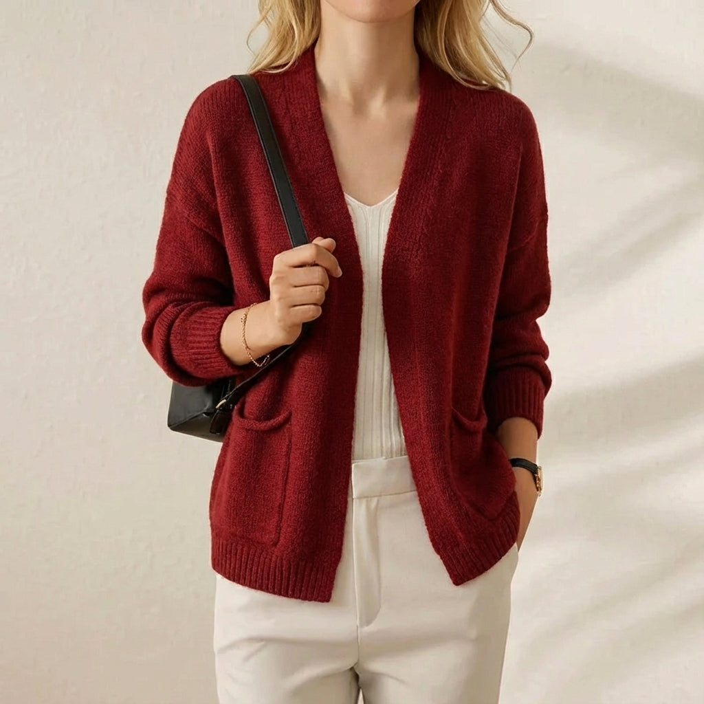Primrose – Laid-Back Pocket Open Cardigan