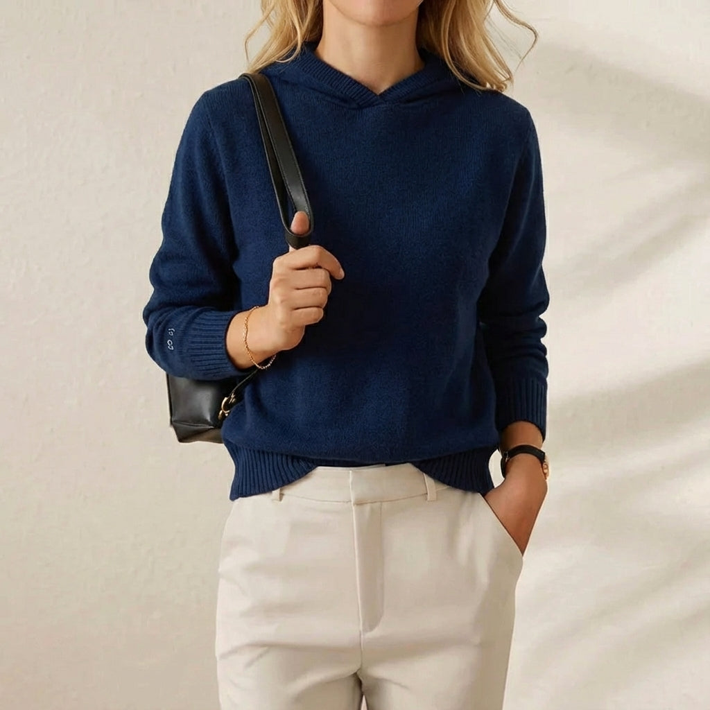 Bryony – Casual Hooded Knit Pullover